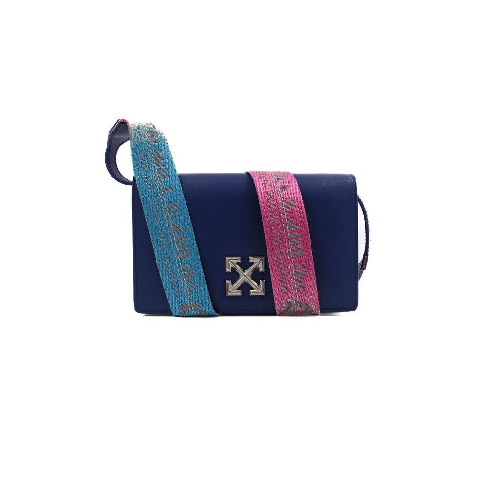 12915- OFF WHITE Jitney Chain 0.5 Blue Bag